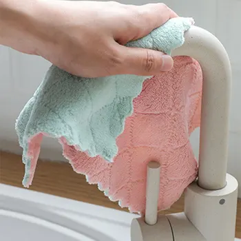 

8pcs/lot Home microfiber towels for kitchen Absorbent thicker cloth for cleaning Micro fiber wipe table kitchen towel