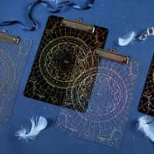 Лазерная Горячая звезда тайна тестовая бумажная папка Высокая Toyakli книжный зажим Портфолио папка для документов сумка для документов короткие чехлы