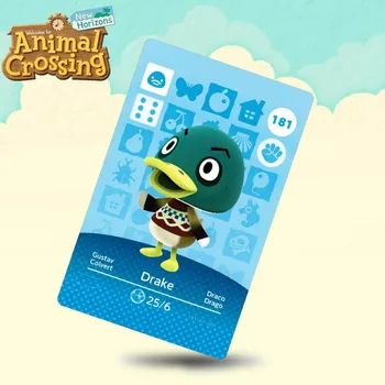 

181 Drake Animal Crossing Card Amiibo Cards Work for Switch NS 3DS Games