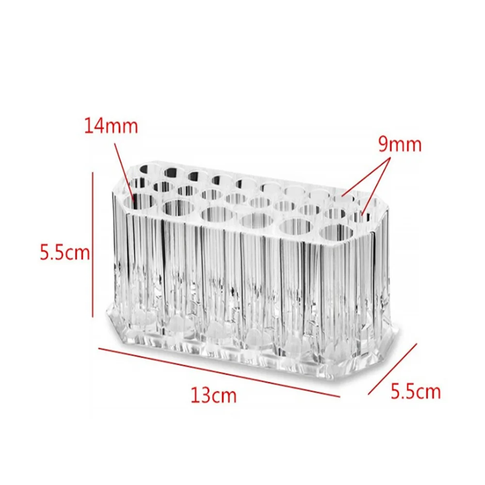 Акриловый компактный дисплей стенд практичные многофункциональные органайзеры подводка для глаз 26 прозрачные сетки макияж кисти хранения косметики дома