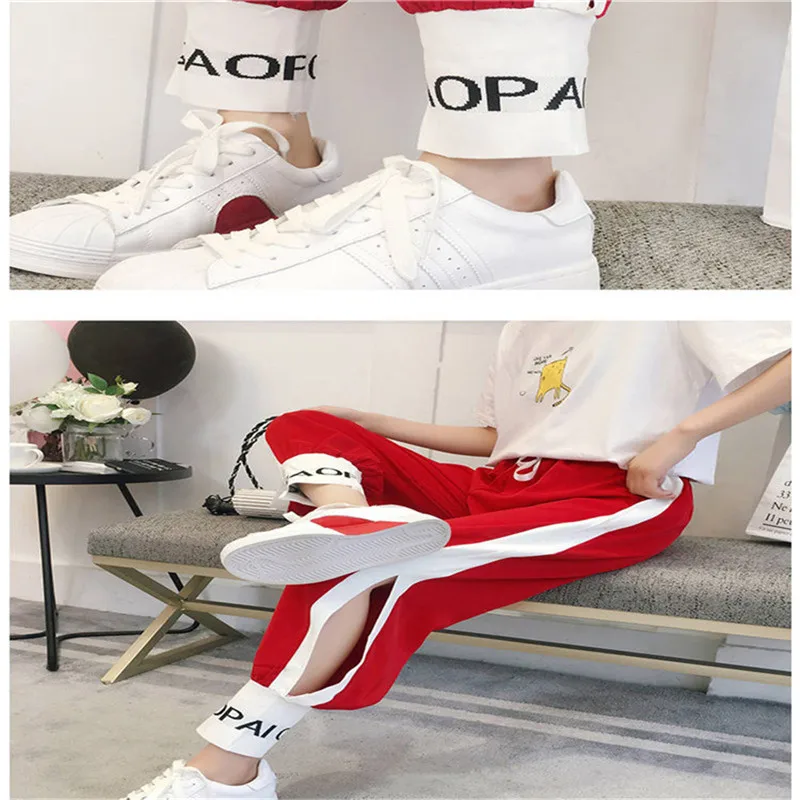 

Брюки-шаровары женские из вискозы, суперповседневные тонкие свободные спортивные штаны, в Корейском стиле, летняя одежда для студентов