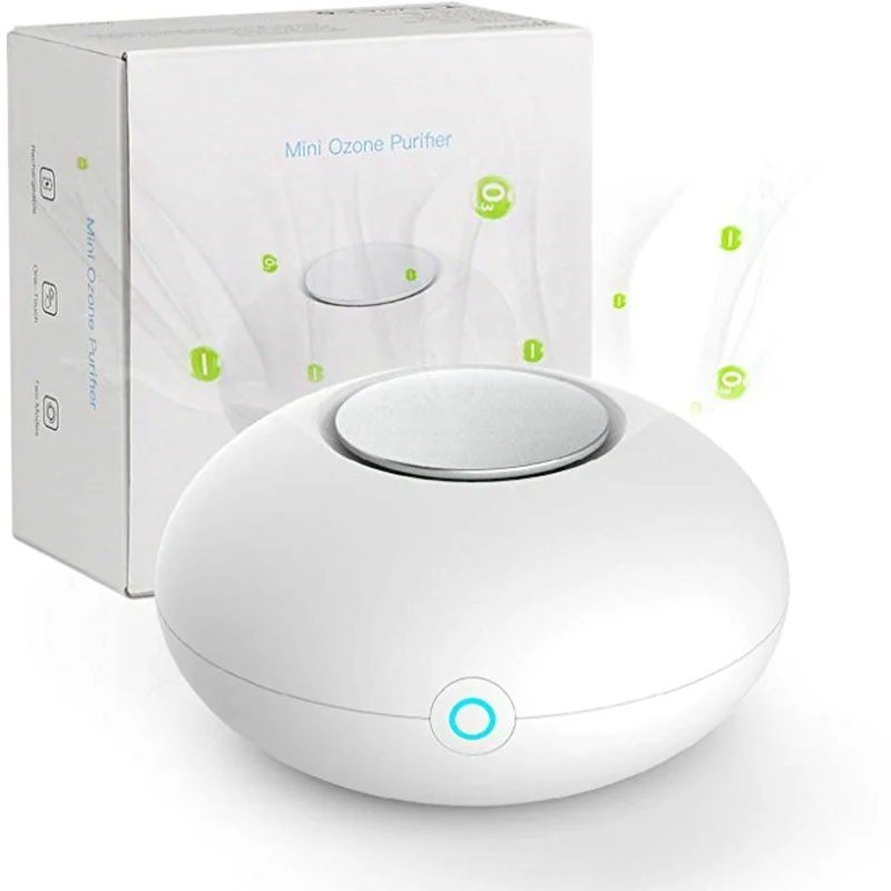 RIGOGLIOSO Mini Ozone Air Purifier O3 Generator Deodorizer USB Rechargeable fridge Purifier Portable air Small Space Clear Odor