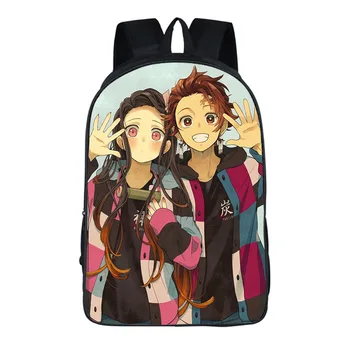 

New Devil's Blade Anime Peripheral Student School Bag Wearable Breathable Polyester Backpack Primary and Middle School Student