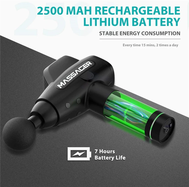 LCD Touch Massage Gun Fashion Multifunctional Vibro Body Neck Foot Mucle Massager Deep Tissue Muscle Relaxing Machine 20 Speeds