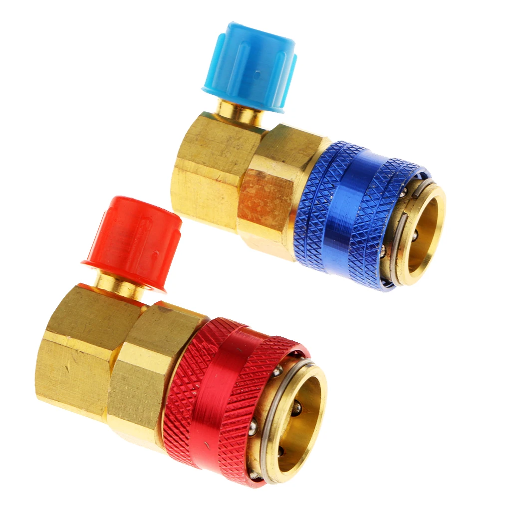 Blue Low-side Quick Coupler With 1 Pcs. High Side Quick Coupler