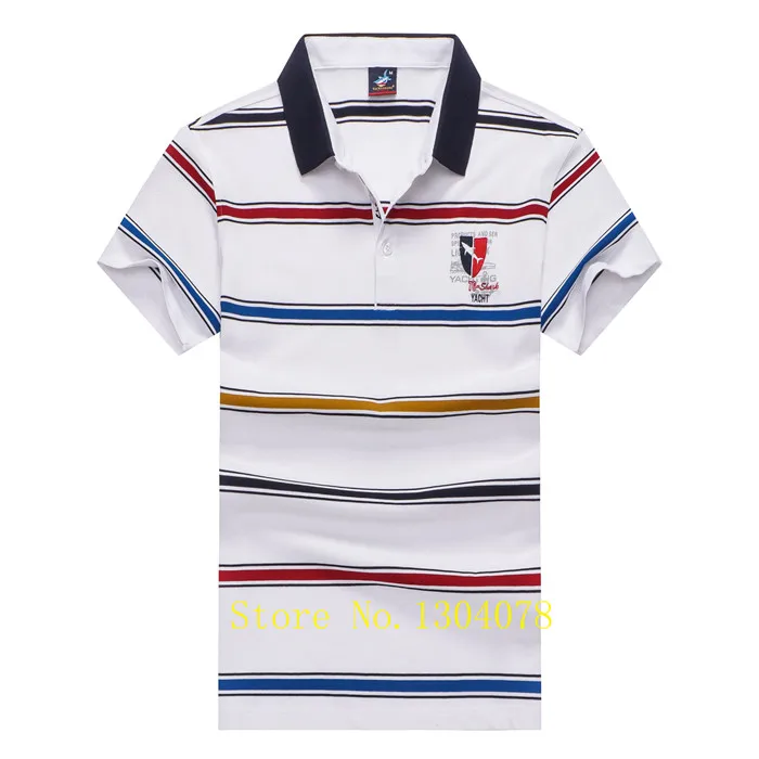 TC5921-WHITE Летняя мужская одежда бренд Tace& Shark camisa polo masculina Высококачественная Хлопковая полосатая рубашка поло me casual yachting polo - Цвет: TC5921-WHITE