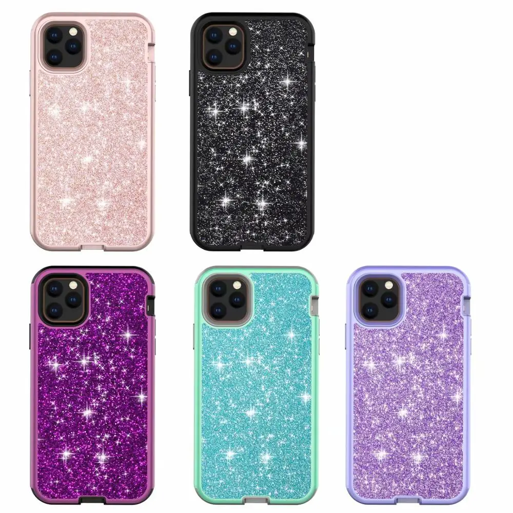 Модный силиконовый чехол с блестящими звездами для iPhone 11 Pro X XR XS Max 7 8 6 6s Plus, блестящий прозрачный чехол для телефона, жесткая задняя крышка