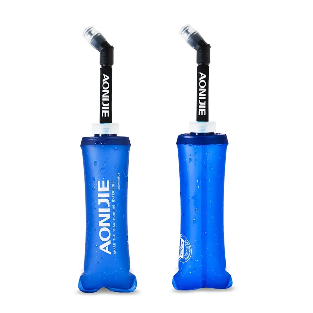 

250/500ml Bicycle Water Bottle Water Hydration Bottle Drinking Straw for AONIJIE Soft Running Hiking Cycling Water Bottle