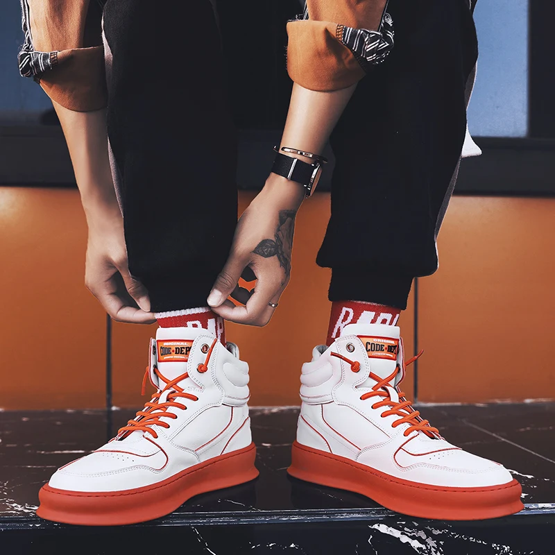 Новинка года; модные мужские ботинки; Легкие ботинки; Botas Masculino; брендовая дизайнерская мужская обувь; 4#15/15E50