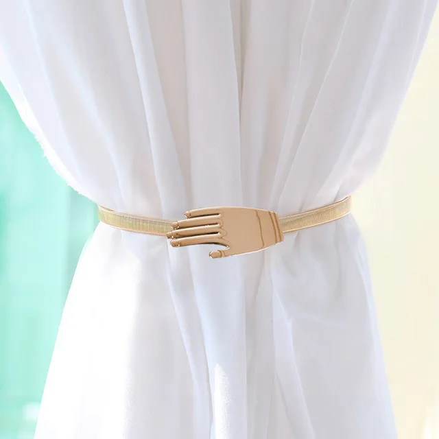 ⚡️Metal Curtain Clip Tieback Buckle Clips Curtain Holders Golden Silver Color Leaves Bow Elk Buckle Tie Back Curtain Accessories Palm gold