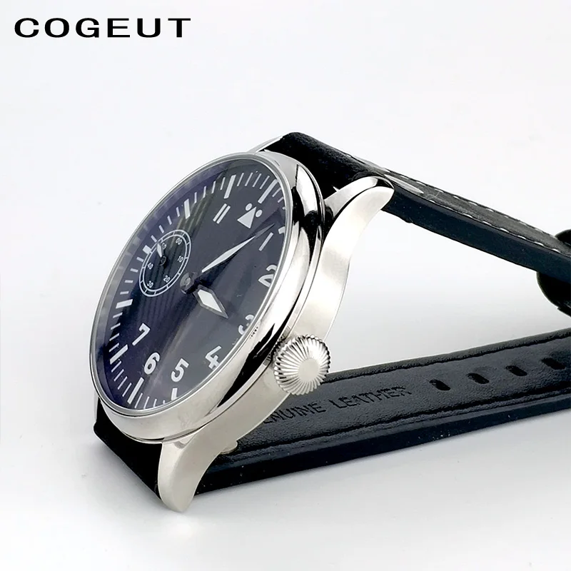 Мужские механические часы pilot Seagull st3600 6497 сапфировые Corgeut винтажные военные наручные часы 17 драгоценностей ручной работы 44 мм