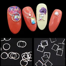 Металлический пластырь для ногтей, ювелирный треугольник, пластырь из сплава в штучной упаковке, аксессуары из сплава для рукоделия, ювелирное изделие из сплава для ногтей