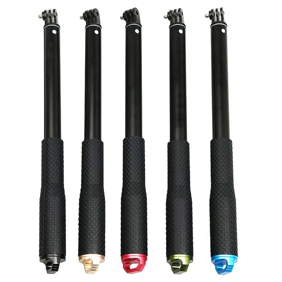 

Go Pro Selfie Stick Handheld Extendable Pole Monopod+Adapter+Strap For GoPro Xiaomi Mijia 4K Yi Sjcam Action Camera Accessories