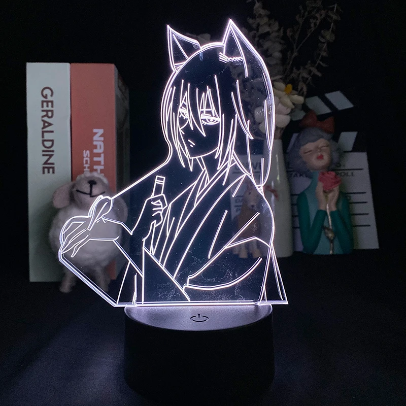 Аниме камисама поцелуй мультфильм фигурка Томоэ 3D ночник Bluetooth динамик база