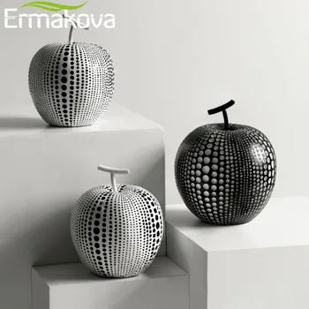 

ERMAKOVA Apple Statue Abstract Sculpture Home Decoration Accessories Figurines Desktop Furnishings Gift