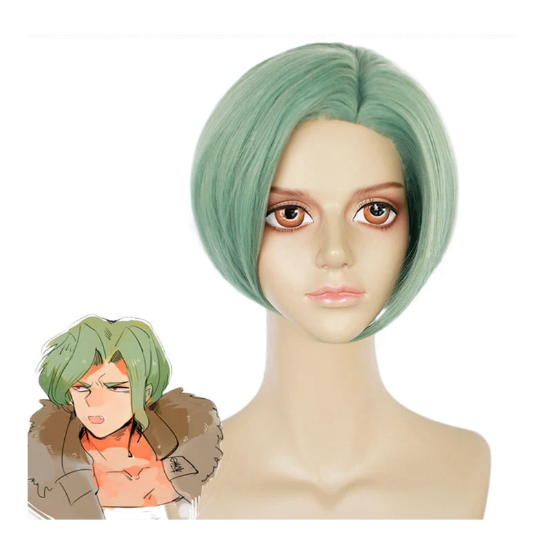 Anime Danganronpa JuzoSakakura Short Wig Cosplay Costume Dangan Ronpa Heat Resistant Synthetic Hair Men Wigs + Wig Cap high quality sasuke uchiha cosplay wig short black heat resistant synthetic hair anime cosplay wigs wig cap