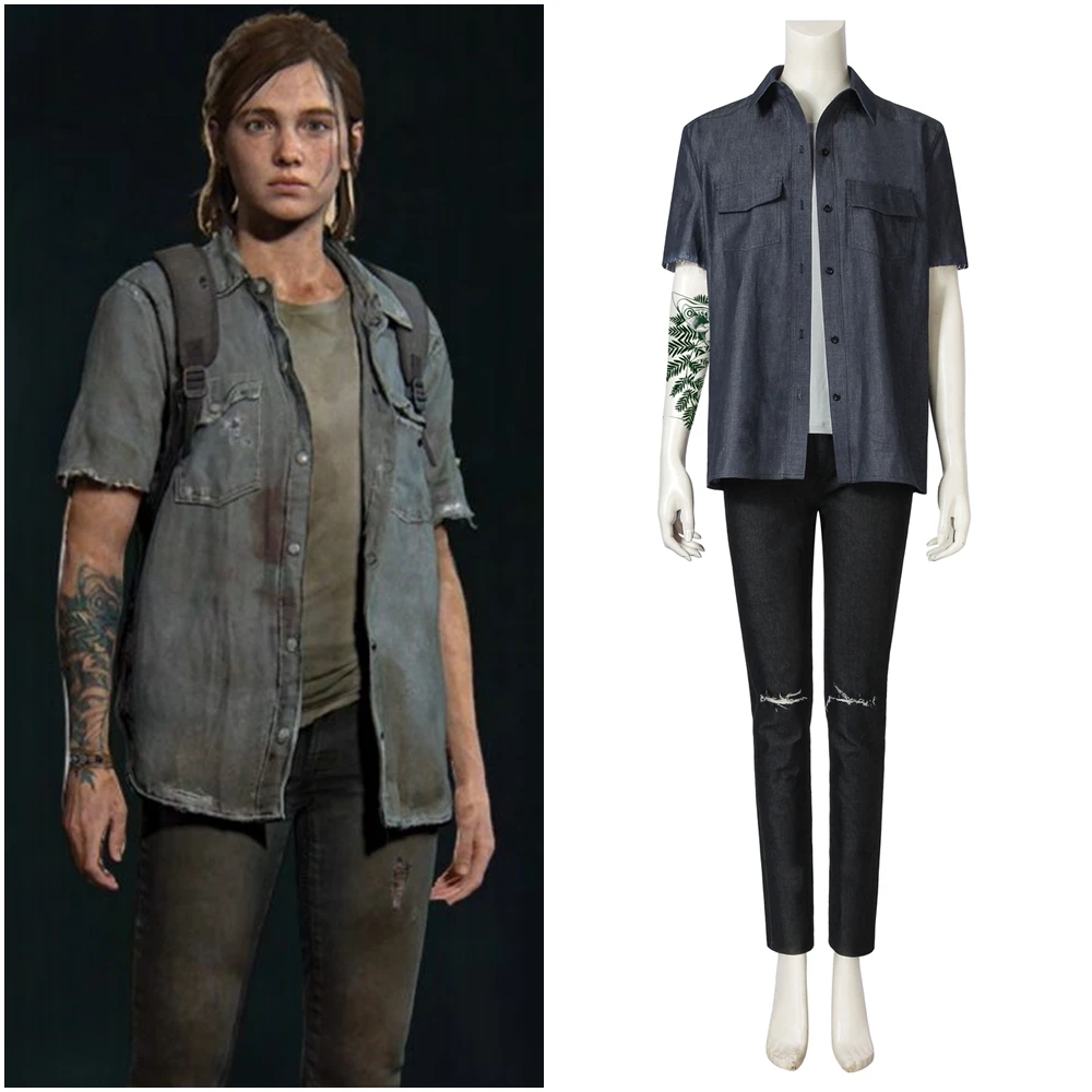 Ellie костюм для косплея последняя часть II|Игровые костюмы| |