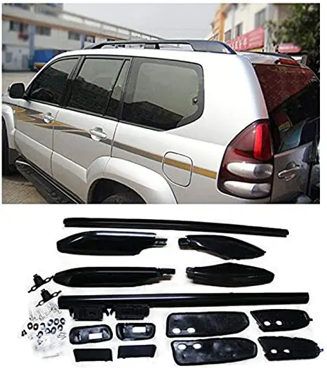 Для Toyota Land Cruiser Prado FJ120 J120 /Lexus GX470 2003-2009 алюминиевый сплав черная крыша боковая