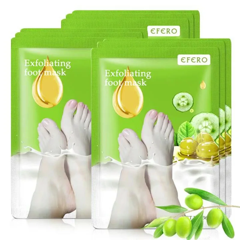 Exfoliating Foot Mask Remove Dead Skin Feet Peeling Masks Olive