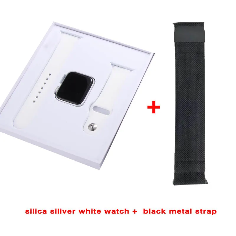 white add black Greentiger IWO 8 Смарт-часы для мужчин Bluetooth музыка камера монитор сердечного ритма водонепроницаемые часы 4 Smartwatch VS W34 B57 F10 - Цвет: white add black