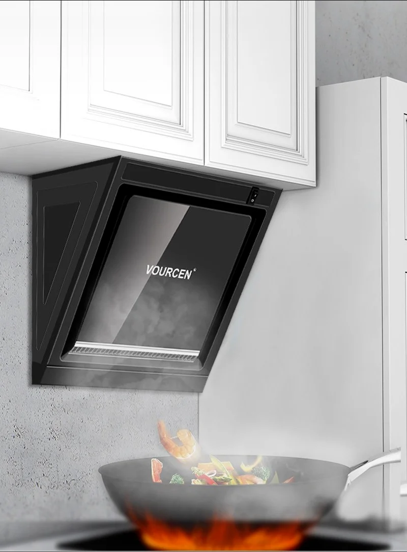 Range hood side suction household simple kitchen small large suction single stove mini range hood exhaust fan