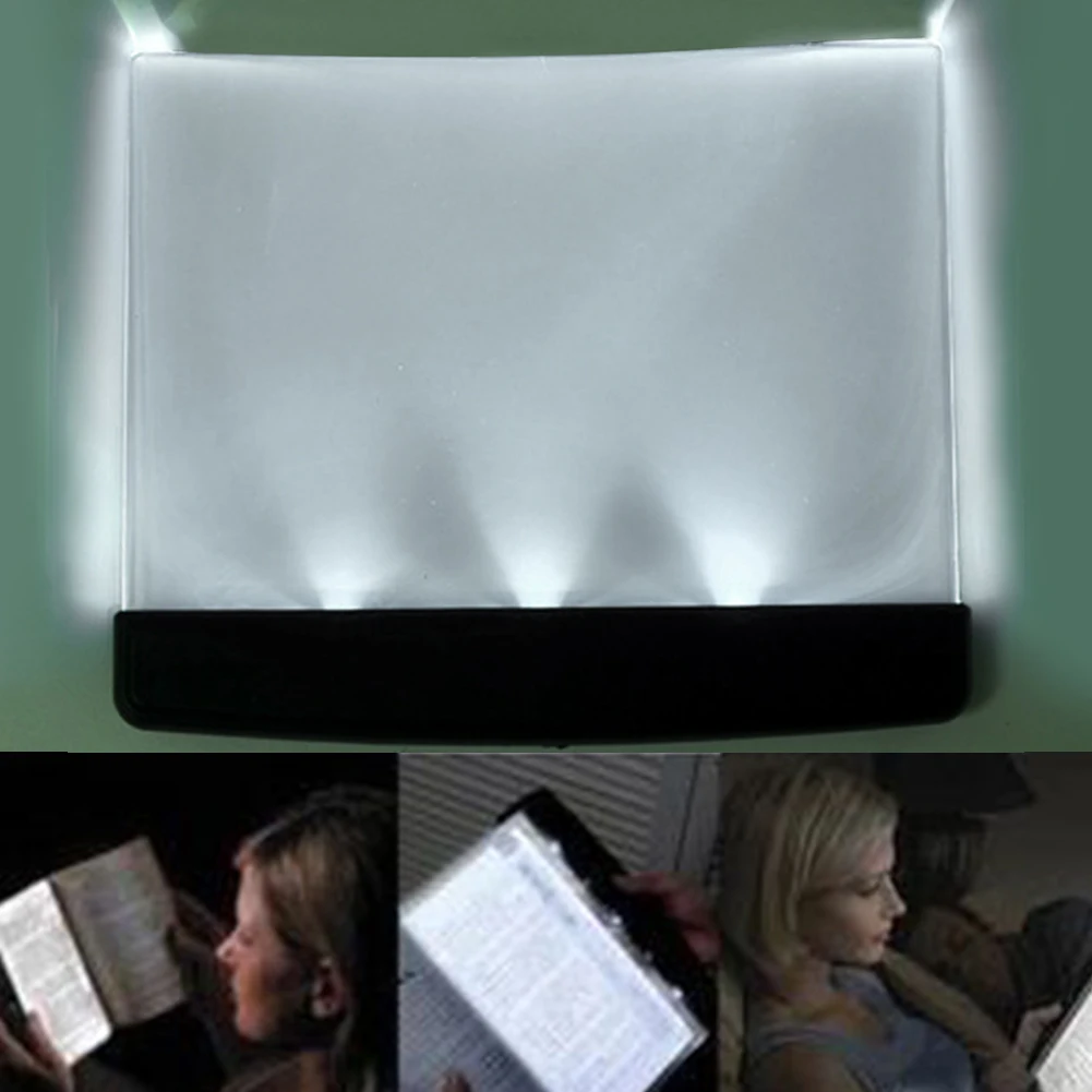 Novelty Battery Fashion Book Eye Protection Night Vision Light Reading Wireless Portable LED Panel Travel Bedroom Book Reader