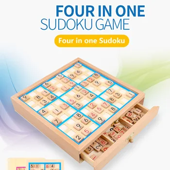 

Wooden Drawer Sudoku Chess Game Logical Thinking Training Educational Board Game For Children Adults Sudoku Chess Game