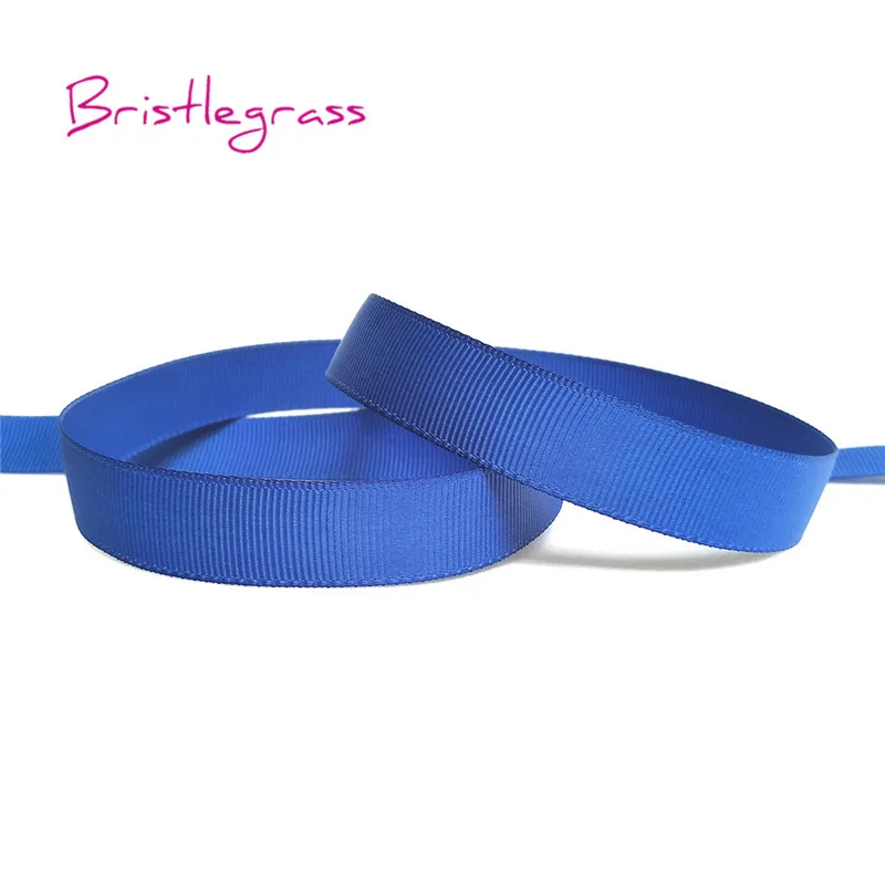 Royal BRISTLEGRASS 5 ярдов 6 мм 10 мм 15 мм 20 мм 25 мм 40 мм корсажные ленты галстук-бабочка с цветочным узором Свадебные Рождественские украшения для самодельного изготовления - Цвет: Royal