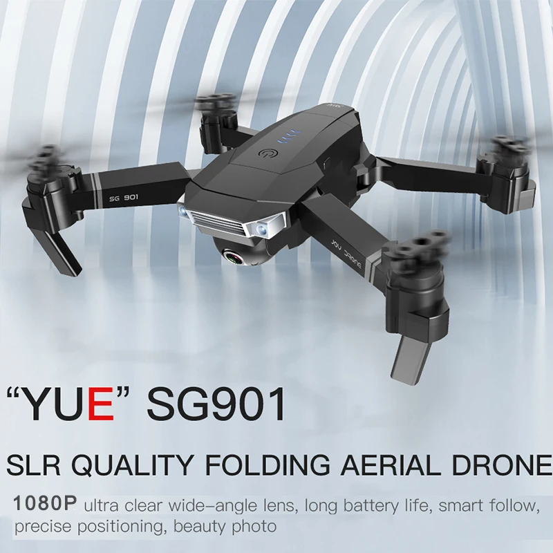 

Hot SG901 Drone 4K Dual HD Camera WIFI FPV Optical Flow Foldable Quadcopter Professional Follow Me RC Helicopter Selfie Dron