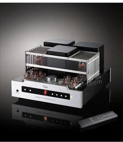 2021 Latest upgrade version YAQIN 40W+40W MS-30L EL34 Push-Pull Tube Amplifier 6J1 Lamp Integrated Amp with Remote | Электроника