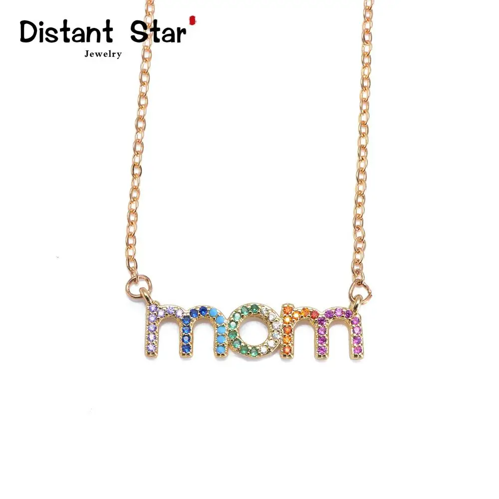 Модное красочное женское ожерелье с подвеской для мам украшение женщин подарок