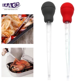 

1Pcs 30ml Plastic Turkey Baster With A Large Silicone Bulb Easy Barbecue Cooking Tools Kitchen Essential
