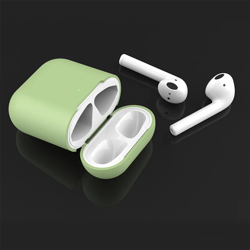 Чехол для наушников для Apple Airpods 2 из мягкого силикона и ТПУ, беспроводной Чехол для наушников с Bluetooth, ультратонкий противоударный защитный чехол для наушников