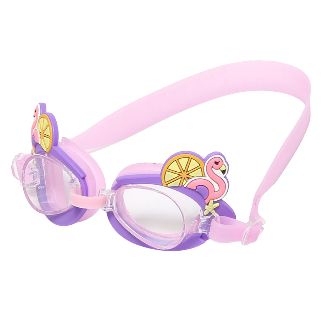 Детские очки для плавания, очки для плавания с широким видением, без протечек, противотуманные, легко отрегулировать-Выберите цвета