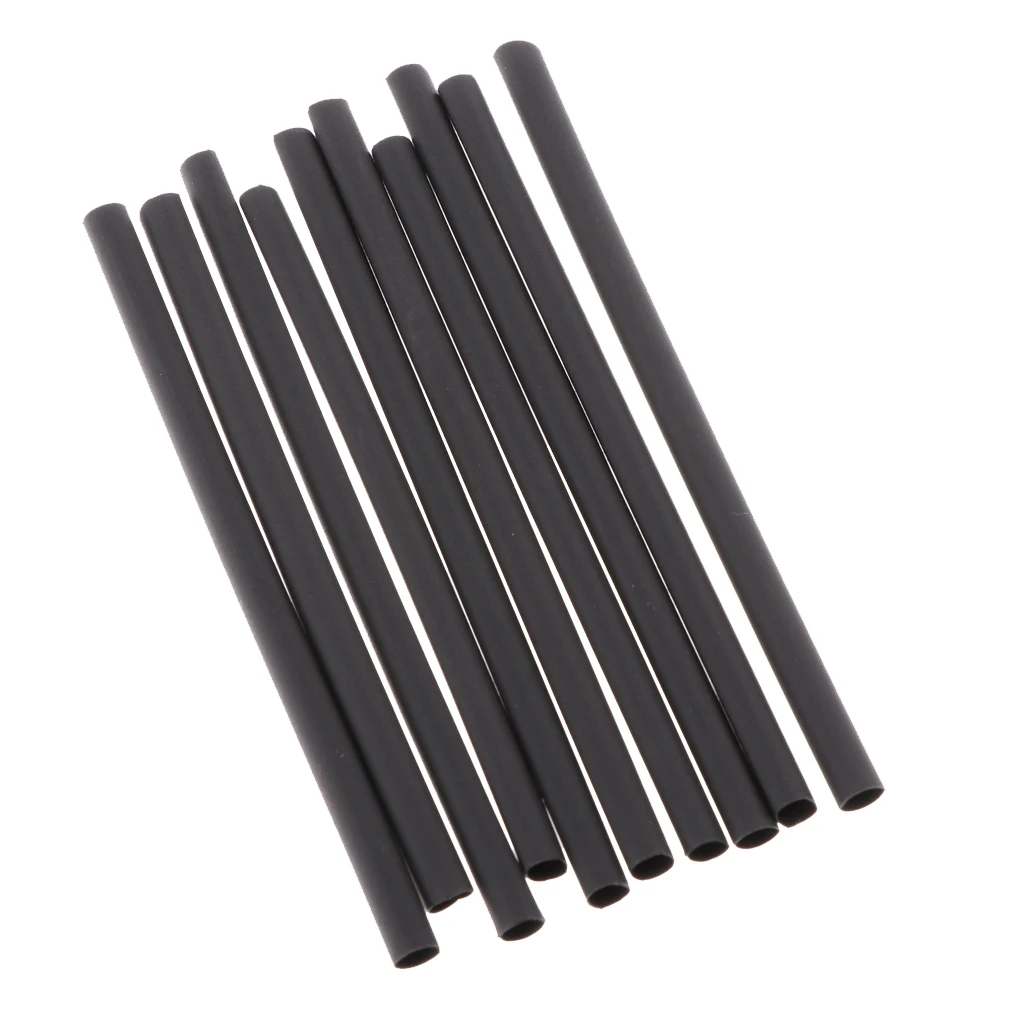 10 Pieces Heat Shrink Tubing Tube Sleeving Wrap Wire Cable Kit 2.5mm Black