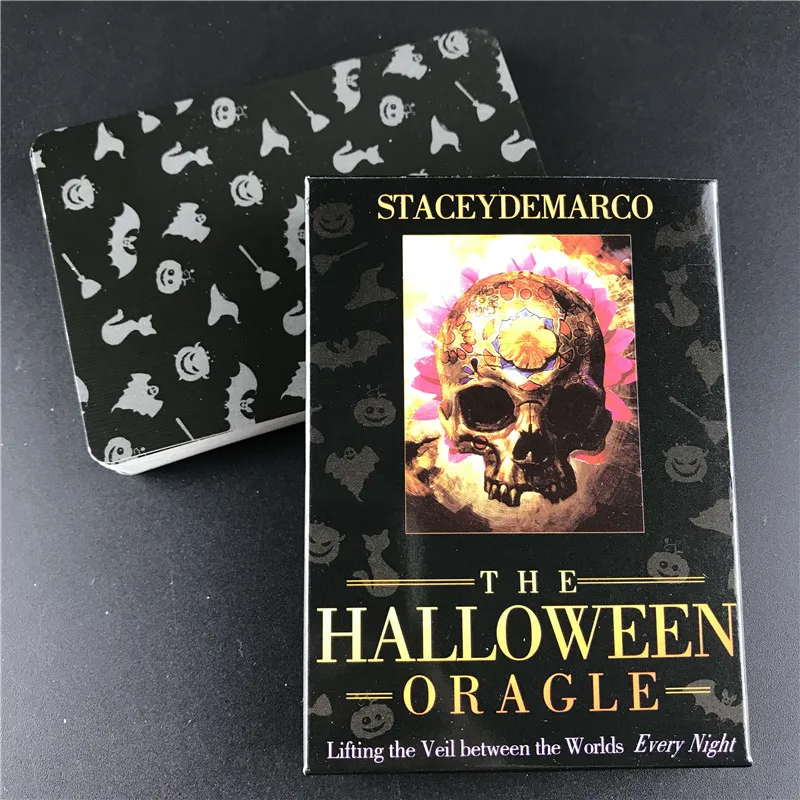 Baralho de Tarot Halloween, Oracle Card, Gato Preto, Pumpkin Pattern, Jogos  de Baralho, 11.3x6.3x3.2cm, 78Pcs - AliExpress