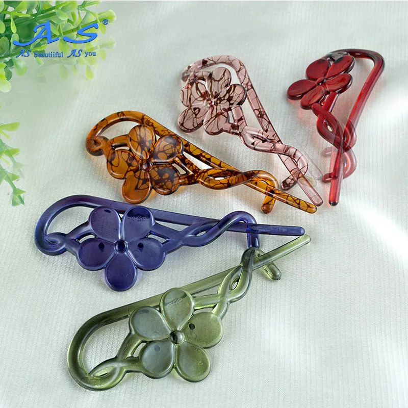 Как корейский стиль Up-do характер банан клип shu jia Женские аксессуары для волос головной убор цветок обруч орнамент