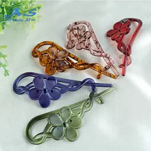 Как корейский стиль Up-do характер банан клип shu jia Женские аксессуары для волос головной убор цветок обруч орнамент