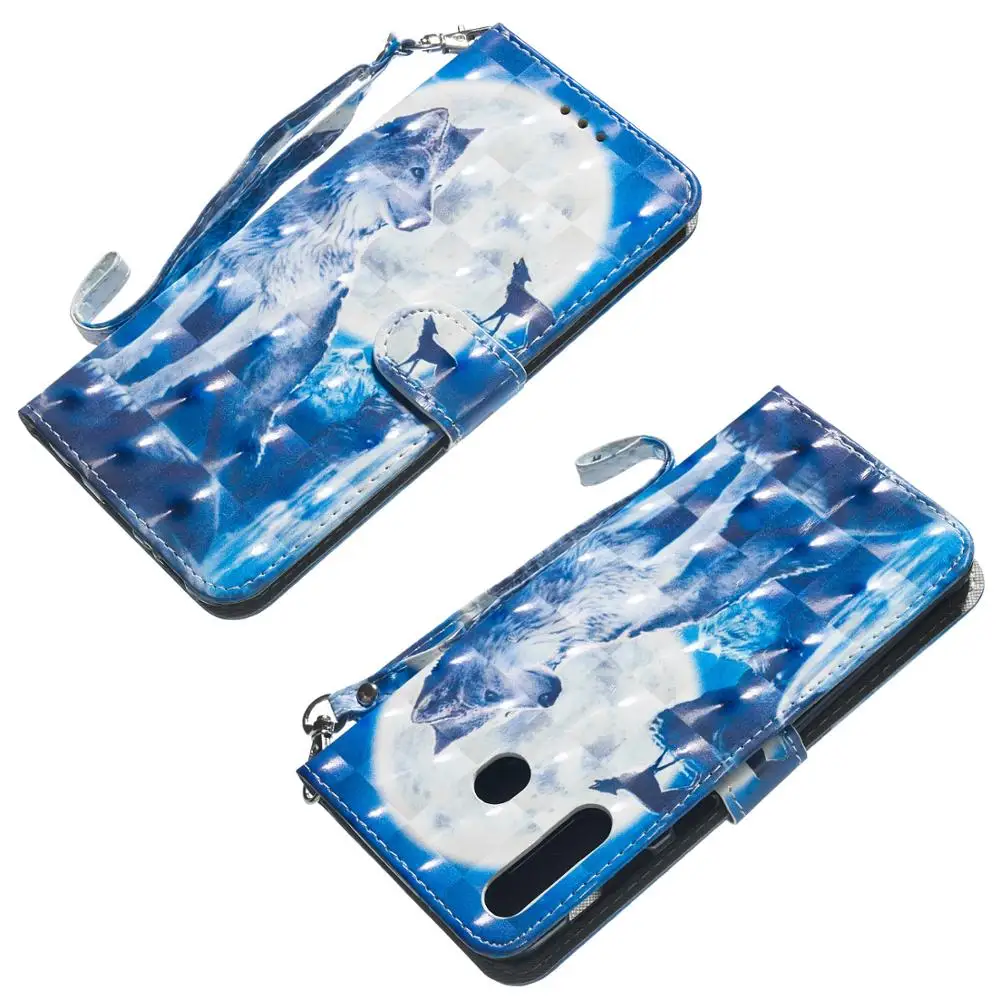 3D видения откидной Чехол-кошелек с подставкой для Samsung Galaxy S8 S9 S10 E A10 A20 A30 A40 A50 A70 A30S A40S A50S A20E M10 M20 M30 кожаный чехол