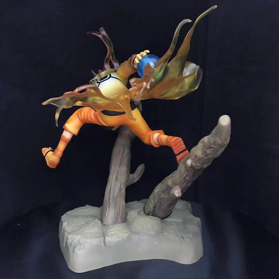 

Naruto Shippuden Uzumaki Naruto Bonus Immortal Nine Tail Mode Branch Scene Boxed Garage Kit