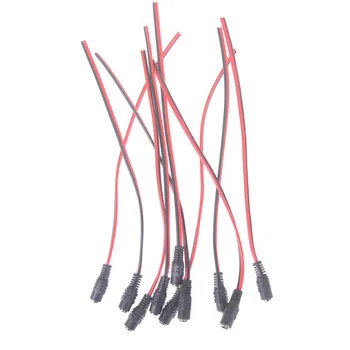 

10x 12V Female DC Power Plug Connector CCTV PSU Pigtail CABLE Jack 5.5*2.1mm