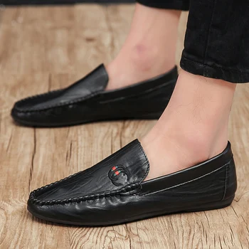 

Fashion business Dress Shoes Men Loafers Leather Men Shoes Formal Mariage slip on Wedding party Shoes Zapatos De Hombre