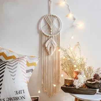 

Hand-woven pendant tapestry Nordic ins decorative pendant Bohemia Sen series dream catcher room decor