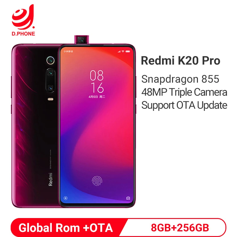 Xiaomi Redmi K20 Pro смартфон с восьмиядерным процессором Snapdragon 855 ОЗУ 8 Гб ПЗУ 256 ГБ 4000