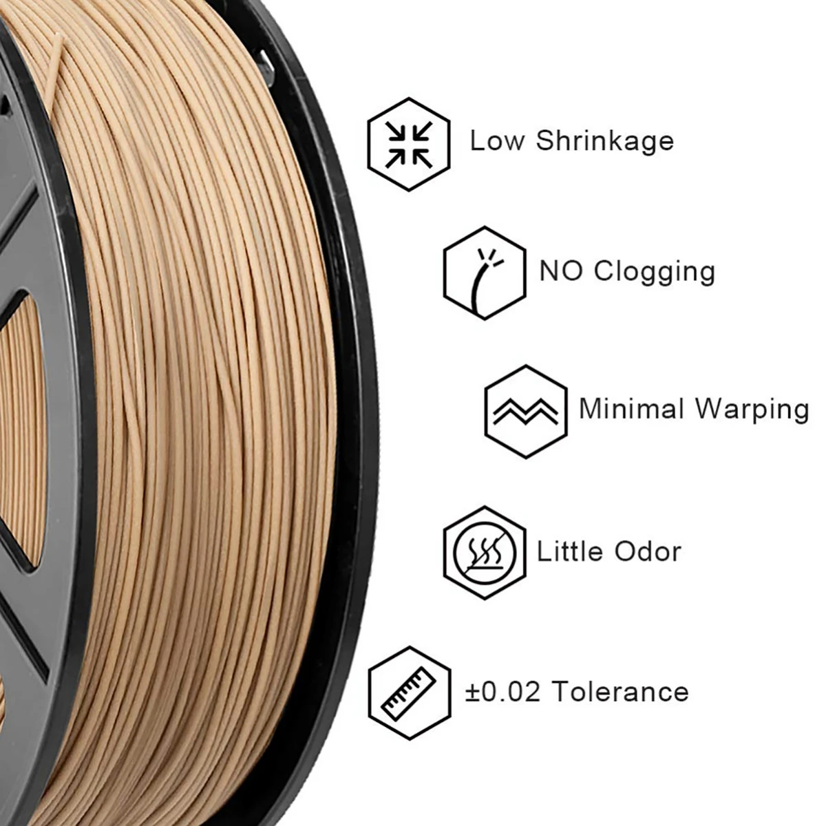 3D нити из древесного волокна 1 кг 2 2/lbs 3d Принтер Нити PLA & Wood 75 мм с 18% и 82% без