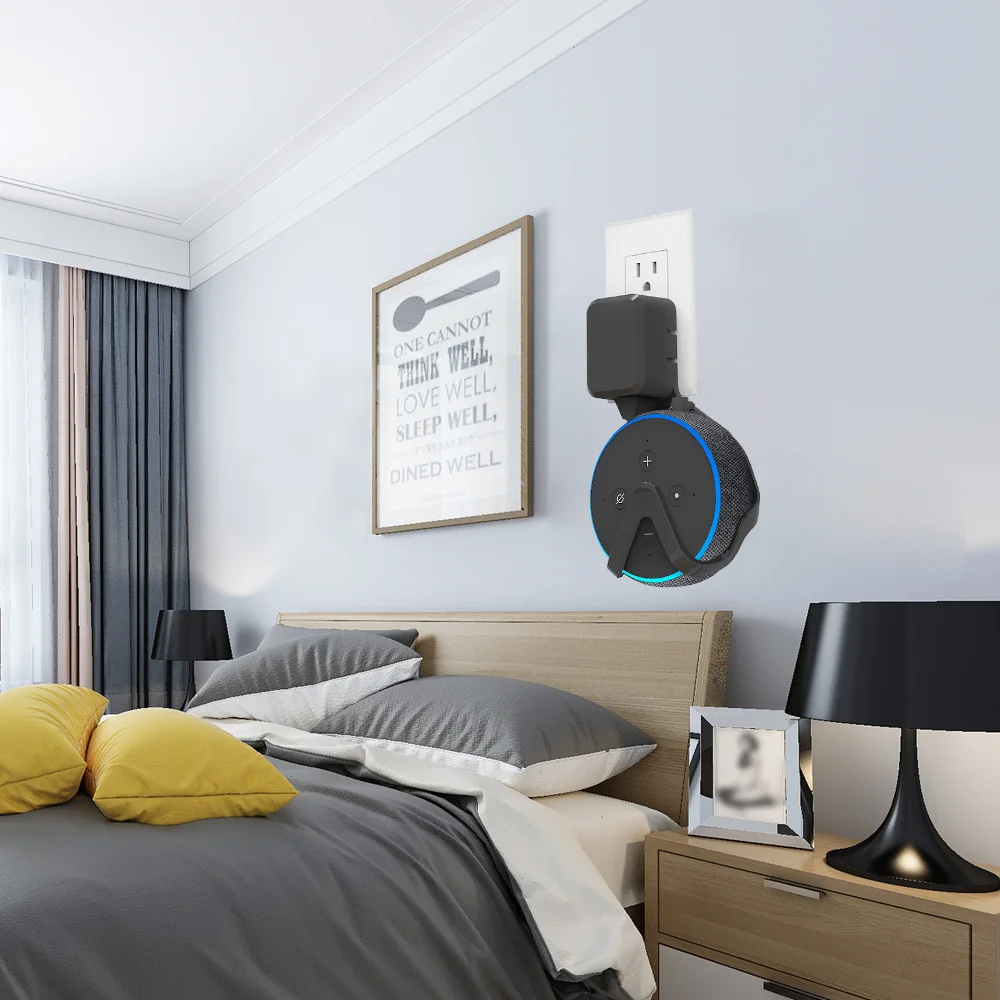 Настенное крепление, вешалка стойка защитный чехол для Echo Dot спикер 3 домашних голосовых ассистентов