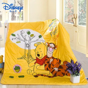 

Disney Mickey Mouse Cartoon Quilt Summer Air-conditioned Quilt Pooh Minnie Belle Print Cotton Quilt Comforter Polyester Children