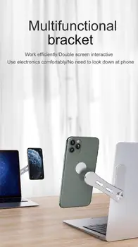 

Notebook Expansion stand Holder Mobile Phone Bracket For iPhone 11 Pro Max X 7 8 Plus for Samsung Metal Phone Magnetic Holder