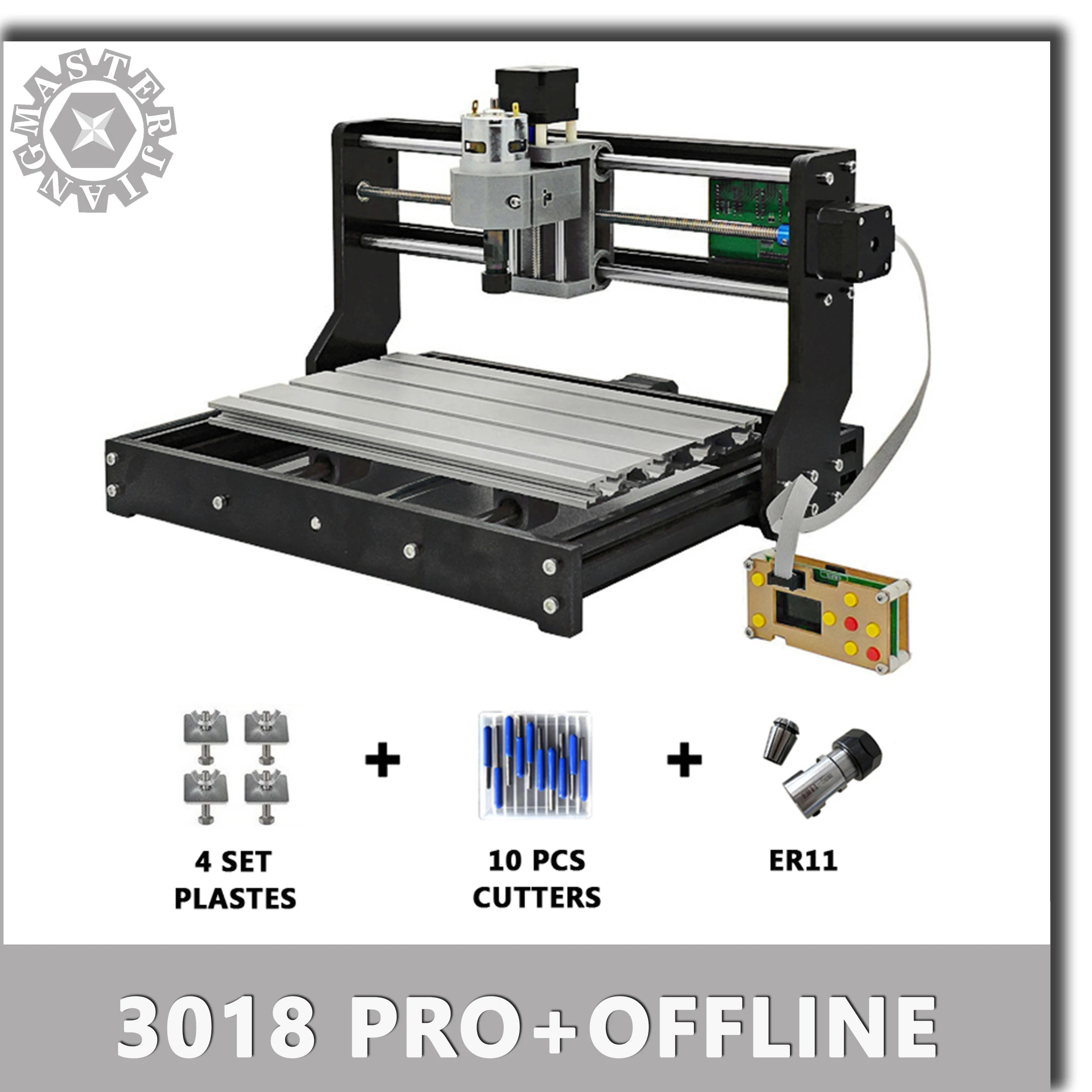 

CNC 3018 Pro GRBL Diy mini laser machine with offline controller 3 Axis pcb Milling Laser Machine Wood Router laser engraving.
