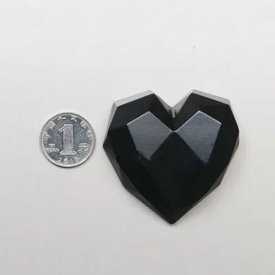3D стерео большая красная любовь форма холодильник магнит Алмазная наклейка холодильник украшение сообщение фото паста - Цвет: Черный